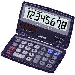 Casio SL-100 VER SL-100VER, Bolsillo, Pantalla de calculadora, 8 dígitos, Inclinación de pantalla, Batería, Azul