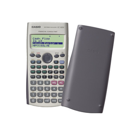 Casio FC-100V FC-100V, Bolsillo, Calculadora financiera, 10 dígitos, Flash, Batería, Gris