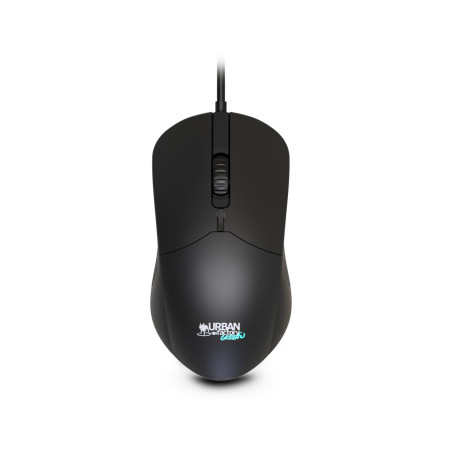 Urban Factory GWM01UF GWM01UF, Ambidextro, Óptico, USB tipo A, 1200 DPI, Negro