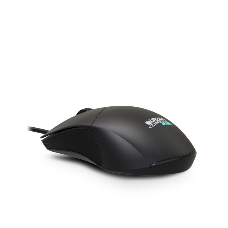 Urban Factory GWM01UF GWM01UF, Ambidextro, Óptico, USB tipo A, 1200 DPI, Negro