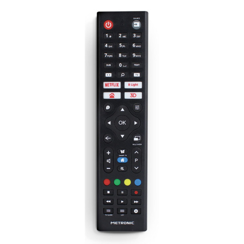 Metronic 495352 495352, TV, IR inalámbrico, Botones, Negro
