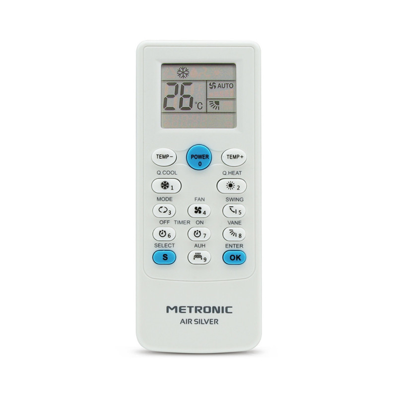 Metronic 495348 495348, Aire Acondicionado, Botones, Pantalla incorporada, Blanco