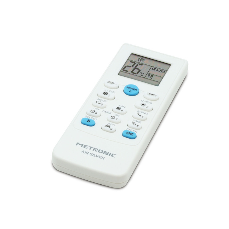 Metronic 495348 495348, Aire Acondicionado, Botones, Pantalla incorporada, Blanco
