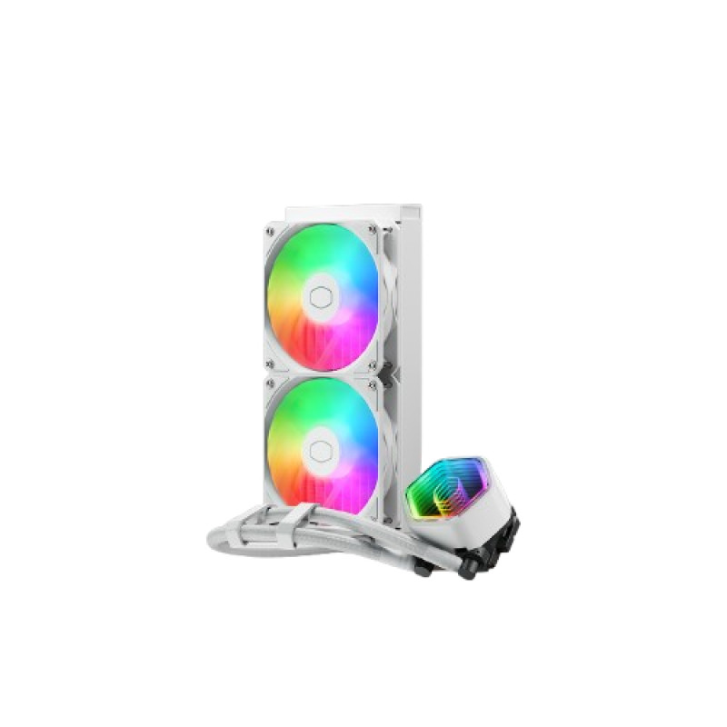 Cooler Master MLW-D24M-A18PA-RW MasterLiquid 240 Core II White, Kit de refrigeración líquida, 12 cm, 650 RPM, 1750 RPM, 30