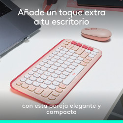 Logitech 920-013120 POP ICON COMBO, combinación de teclado y ratón Bluetooth, escritura cómoda, teclas y botones 2