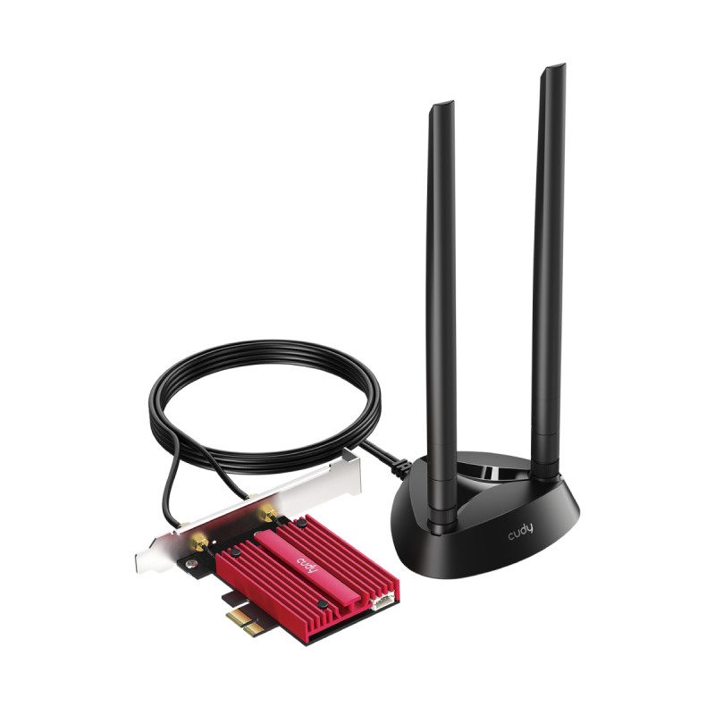 Cudy WE9300S WE9300S, Interno, Inalámbrico, PCI Express, WLAN / Bluetooth, Wi-Fi 7 (802.11be), 5765 Mbit/s