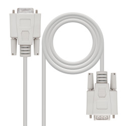 Nanocable 10.14.0506 10.14.0506, Beige, 6 m, DB9, DB9, Macho, Hembra