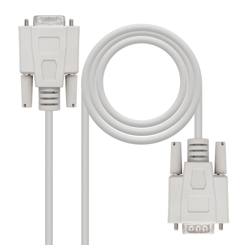 Nanocable 10.14.0506 10.14.0506, Beige, 6 m, DB9, DB9, Macho, Hembra