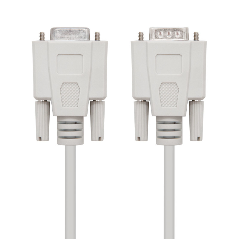 Nanocable 10.14.0506 10.14.0506, Beige, 6 m, DB9, DB9, Macho, Hembra