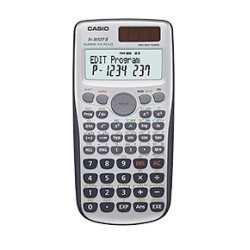 Casio FX-3650PII FX-3650PII, Bolsillo, Calculadora científica, 12 dígitos, 16 líneas, Batería/Solar, Negro, Plata