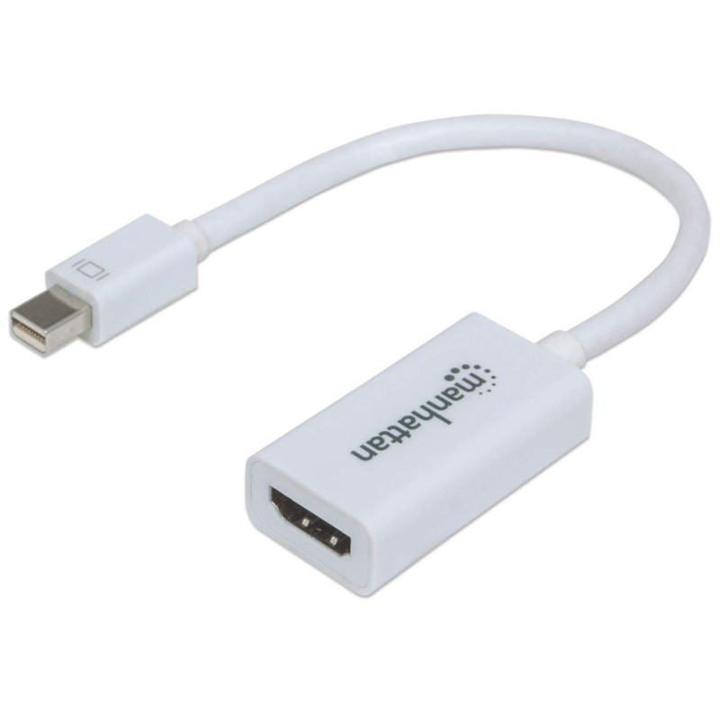 Manhattan 151399 Adaptador Mini DisplayPort a HDMI, 0,17 m, HDMI tipo A (Estándar), Mini DisplayPort, Hembra, Macho, Derecho