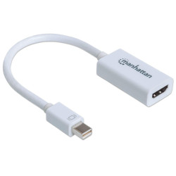 Manhattan 151399 Adaptador Mini DisplayPort a HDMI, 0,17 m, HDMI tipo A (Estándar), Mini DisplayPort, Hembra, Macho, Derecho 2