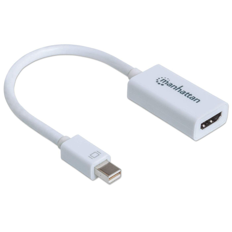 Manhattan 151399 Adaptador Mini DisplayPort a HDMI, 0,17 m, HDMI tipo A (Estándar), Mini DisplayPort, Hembra, Macho, Derecho