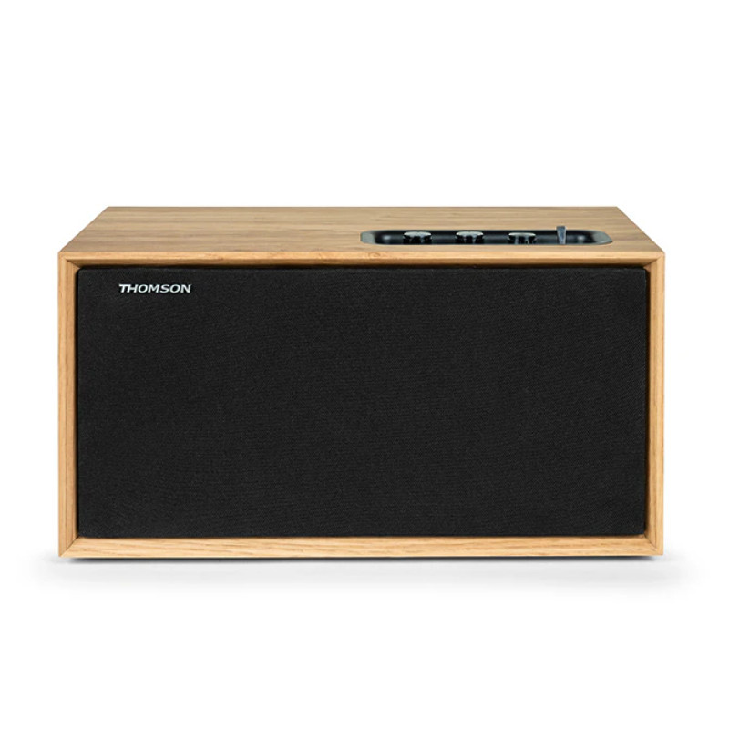 Thomson WS502 WS502, Microcadena de música para uso doméstico, Negro, Madera, 100 W, 3,5 mm, Corriente alterna, 230 V