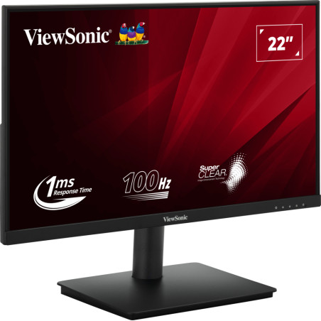 Viewsonic VA220-H VA220-H, 55,9 cm (22"), 1920 x 1080 Pixeles, Full HD, LED, 1 ms, Negro
