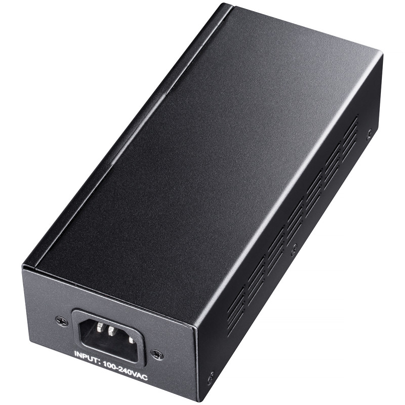 Cudy POE300 POE300, Gigabit Ethernet, 10,100,1000 Mbit/s, IEEE 802.3af, IEEE 802.3at, Negro, Poder, 1/2 (-), 3/6 (+),4/5 (+),