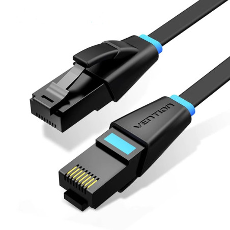 Vention IBJBK Cable de Red RJ45 UTP IBJBK Cat.6A/ 8m/ Negro, 8 m, Cat6, U/UTP (UTP), RJ-45, RJ-45, Negro