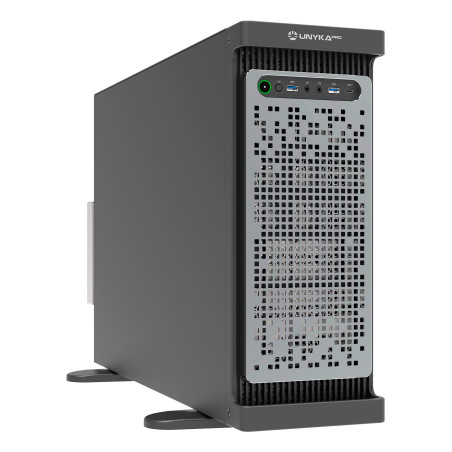 UNYKAch UK80.40.630 Dual Form Workstation & IDC Rack WS-SR630, Estante, Servidor, Negro, Plata, ATX, CEB, EEB, micro ATX, ABS,