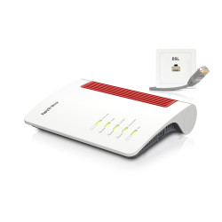 FRITZ! 20003057 Box 7690, Wi-Fi 7 (802.11be), Doble banda (2,4 GHz / 5 GHz), Ethernet, VDSL, Blanco, Router de sobremesa