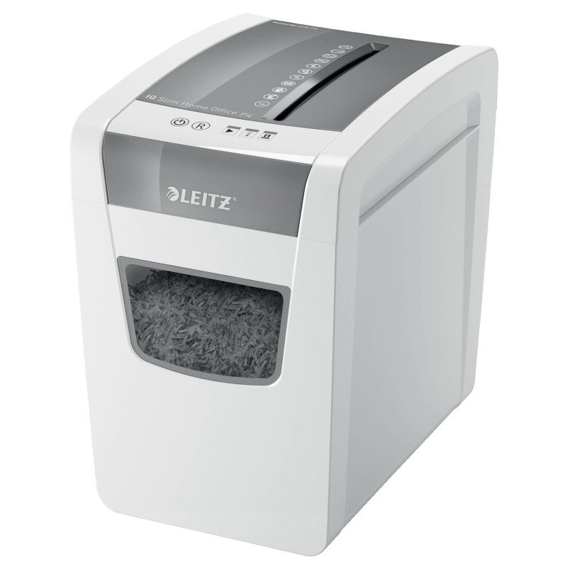 Leitz 80010000 IQ Slim Office P-4, Corte cruzado, 22 cm, 4 x 28 mm, 23 L, 225 hojas, 58 dB