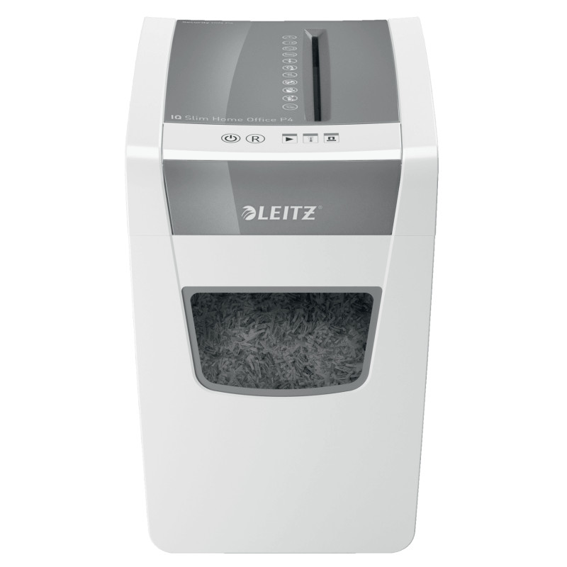Leitz 80010000 IQ Slim Office P-4, Corte cruzado, 22 cm, 4 x 28 mm, 23 L, 225 hojas, 58 dB