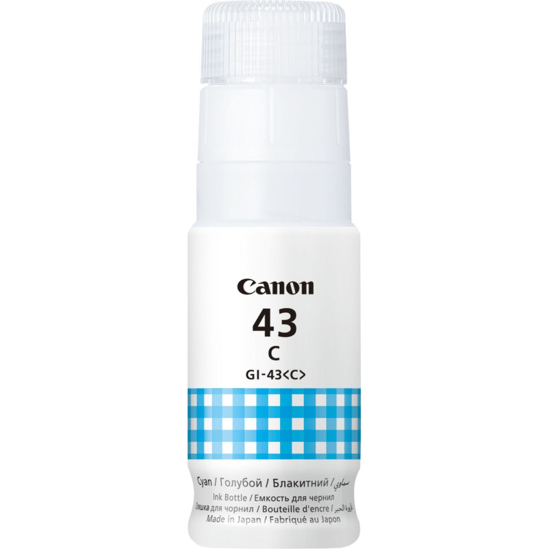 Canon 4672C001 GI-43C, Original, Cian, Canon, PIXMA G640 PIXMA G540, 60 ml, Inyección de tinta