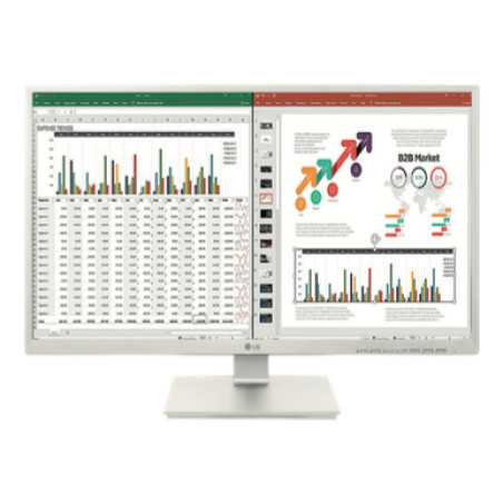 LG 27BK55YP-W 27BK55YP-W, 68,6 cm (27"), 1920 x 1080 Pixeles, Full HD, LED, 5 ms, Negro