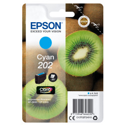 Epson C13T02F24020 Kiwi Singlepack Cyan 202 Claria Premium Ink, Rendimiento estándar, Cian, 4,1 ml, 1 pieza(s), 300 páginas