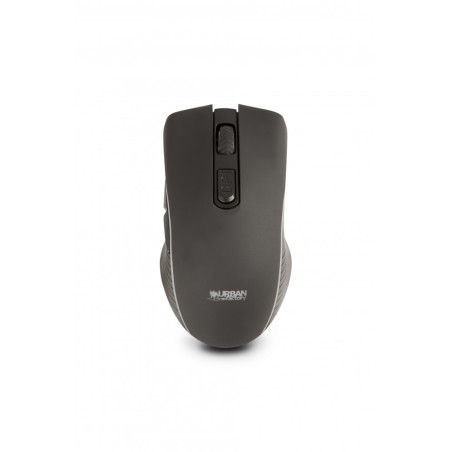Urban Factory BTM05UF Onlee, Ambidextro, Óptico, RF Wireless + Bluetooth, 2400 DPI, 3000 pps, Negro