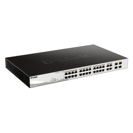 D-Link DGS-1210-24P/E DGS-1210-24P, Gestionado, L2, Gigabit Ethernet (10/100/1000), Energía sobre Ethernet (PoE), Montaje en