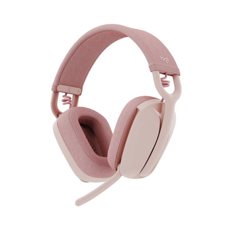 Logitech 981-001224 Zone Vibe 100, Inalámbrico, Llamadas/Música, 185 g, Auriculares, Rosa