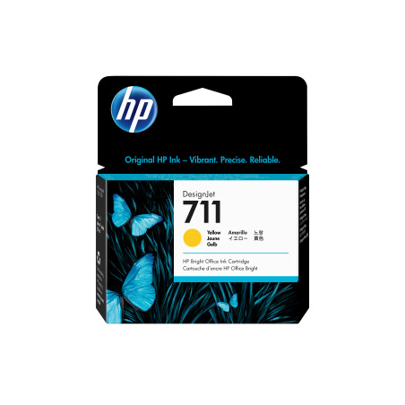 HP CZ132A Cartucho de tinta DesignJet 711 amarillo de 29 ml, ePrinter HP DesignJet serie T120 y HP DesignJet serie T520,