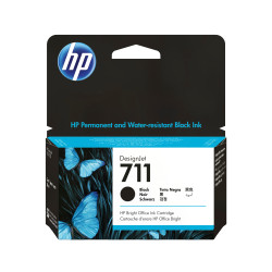 HP CZ129A Cartucho de tinta DesignJet 711 negro de 38 ml, ePrinter HP DesignJet serie T120 y HP DesignJet serie T520,