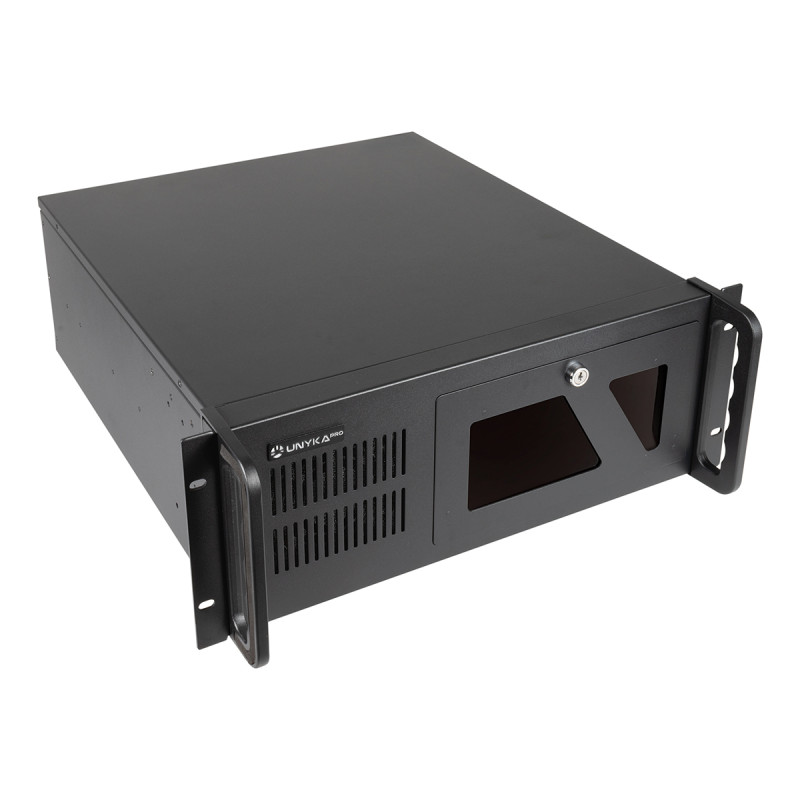 UNYKAch UK51917 Caja Rack 4U 19″ UK4229 EVO, Estante, Servidor, Negro, ATX, SGCC, 4U