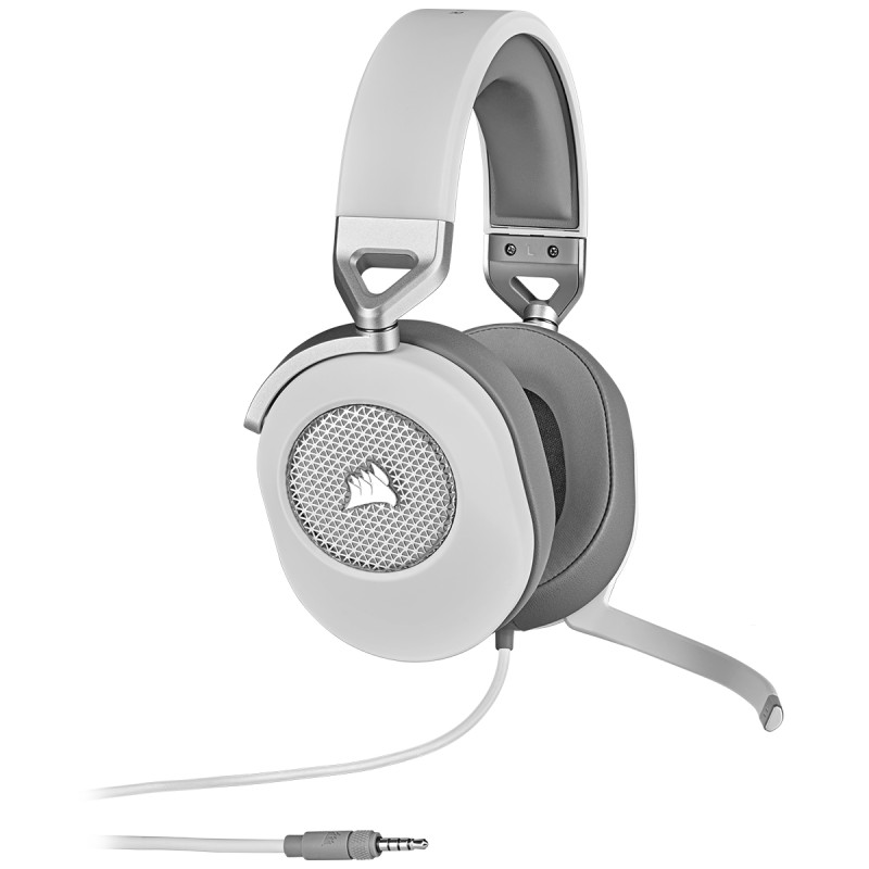 Corsair CA-9011271-EU HS65 SURROUND, Alámbrico, Juego, 20 - 20000 Hz, 282 g, Auriculares, Blanco