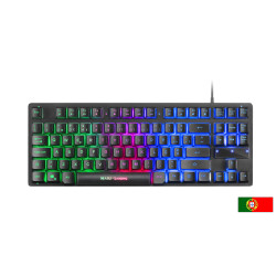 Mars Gaming MCPTKLPT MCPTKLPT, Combo RGB Teclado y Ratón, Diseño TKL, Layout Portugués, Alámbrico, USB, Interruptor de 2