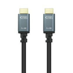 Nanocable 10.15.8000 Cable HDMI 2.1 IRIS 8K A/M-A/M, Negro, 0.5 m, 0,5 m, HDMI tipo A (Estándar), HDMI tipo A (Estándar), 3D, 2