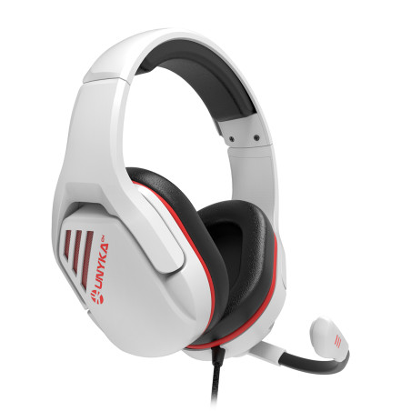UNYKAch UK554001 Nova GPRO 2.1 White, Alámbrico, Juego, 20 - 20000 Hz, 280 g, Auriculares, Blanco