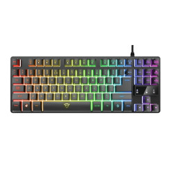 Trust 24067 GXT 833 Thado, Tenkeyless (sin zona numérica) (80 - 87%), Alámbrico, USB, Interruptor de membrana, Negro, Plata 2