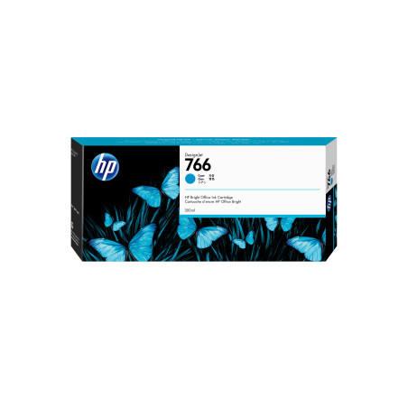 HP P2V89A Cartucho de tinta cian DesignJet 766 de 300 ml, Impresora multifunción HP DesignJet XL 3600, Inyección de tinta
