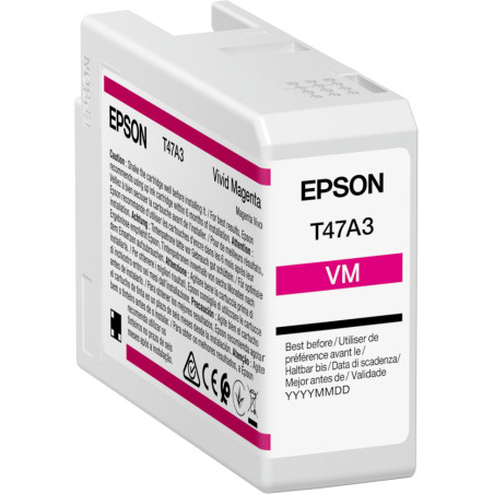 Epson C13T47A300 T47A3, Magenta, Tinta a base de pigmentos, 50 ml, 1 pieza(s)