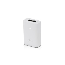 Ubiquiti POE-24-24W-G-WH POE-24-24W-G-WH, Gigabit Ethernet, 10,100,1000 Mbit/s, Blanco, 24 V, 100 - 240 V, 50/60 Hz