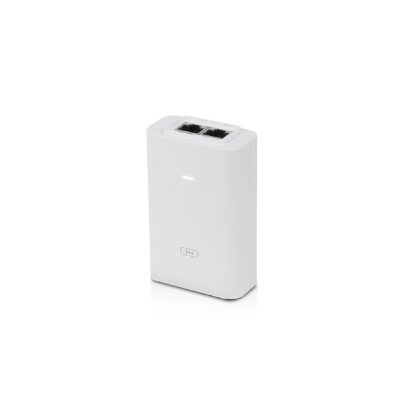 Ubiquiti POE-24-24W-G-WH POE-24-24W-G-WH, Gigabit Ethernet, 10,100,1000 Mbit/s, Blanco, 24 V, 100 - 240 V, 50/60 Hz