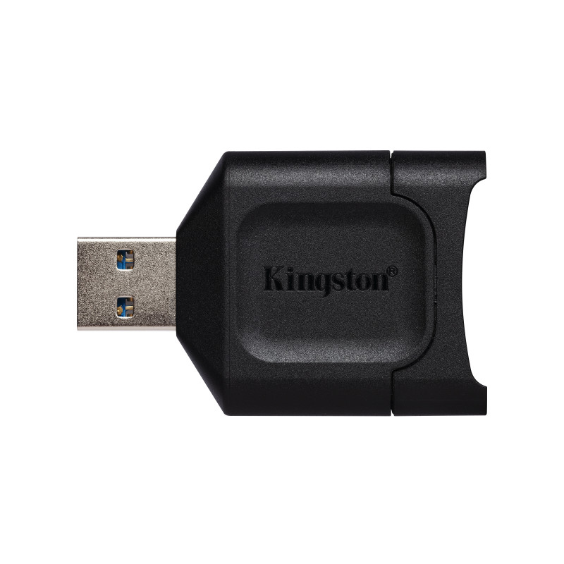 Kingston Technology MLP MobileLite Plus, SD, Negro, USB 3.2 Gen 1 (3.1 Gen 1) Type-A, 51,8 mm, 33,5 mm, 9 mm