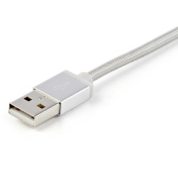 StarTech.com LTCUB1MGR Cable Trenzado de 1m USB a Lightning USB-C y Micro USB - Cable Cargador para Teléfono Móvil iPhone 2