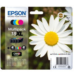 Epson C13T18164022 Daisy Multipack 18XL 4 colores (etiqueta RF), Negro, Cian, Magenta, Amarillo, 11,5 ml, 6,6 ml, 1 pieza(s),