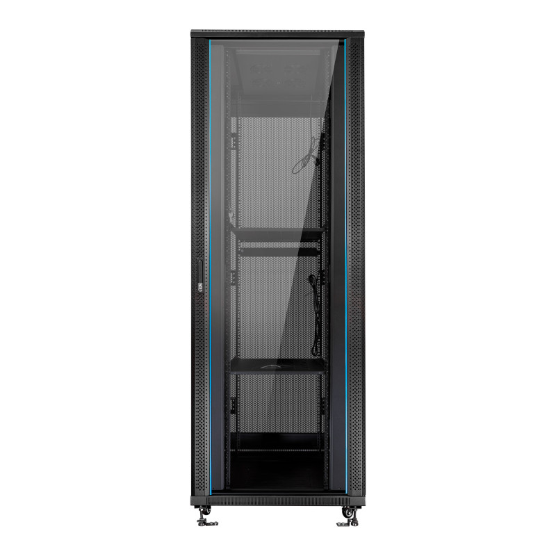 aiten data F80.88.47 Armario De Suelo 47u Ancho 800 Fondo 800, Rack o bastidor independiente, 47U, 600 kg, Bloqueo del teclado,