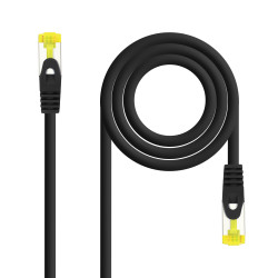 Nanocable 10.20.1903-BK Cable de red latiguillo RJ45 LSZH Cat.6A SFTP AWG26, Negro, 3.0 m, 3 m, Cat6a, SF/UTP (S-FTP), RJ-45,