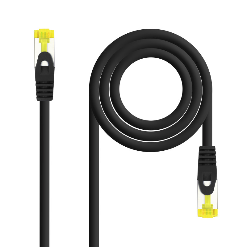 Nanocable 10.20.1903-BK Cable de red latiguillo RJ45 LSZH Cat.6A SFTP AWG26, Negro, 3.0 m, 3 m, Cat6a, SF/UTP (S-FTP), RJ-45,