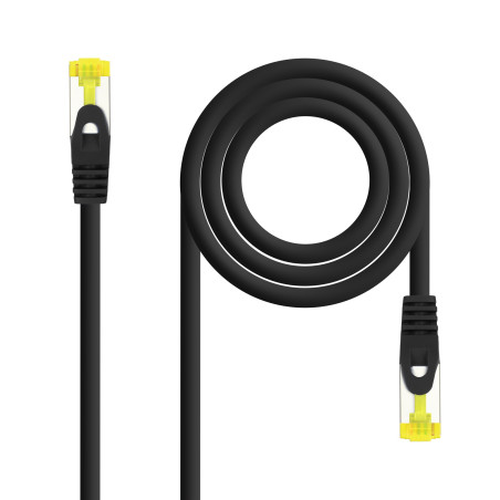 Nanocable 10.20.1903-BK Cable de red latiguillo RJ45 LSZH Cat.6A SFTP AWG26, Negro, 3.0 m, 3 m, Cat6a, SF/UTP (S-FTP), RJ-45,